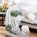 Striped Knot Pillow – Handmade Soft Poly-Cotton Comfort & Modern
