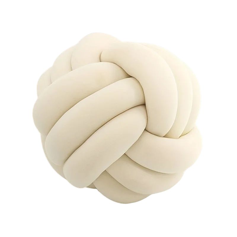 Striped Knot Pillow – Handmade Soft Poly-Cotton Comfort & Modern