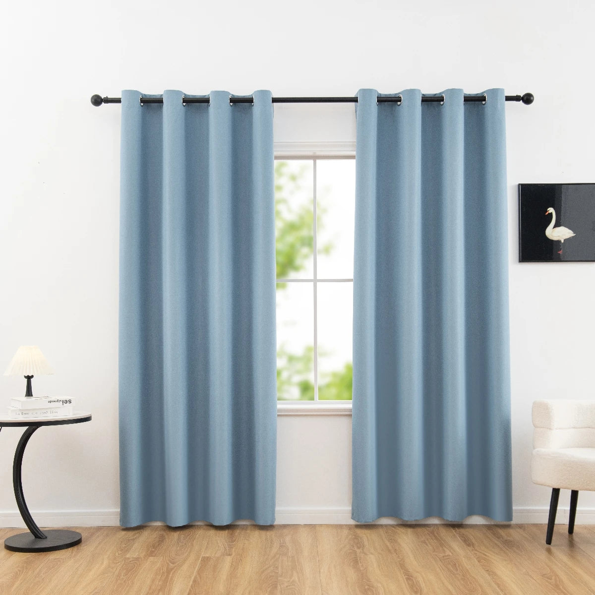 Solid Blackout Curtains with Grommets – Elegant Light-Blocking Drapes, Total Privacy & Comfort