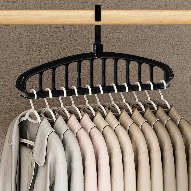 Premium Multi-Hole Clothes Hanger – Non-Slip Storage Rack & Space-Saving Wardrobe Organizer
