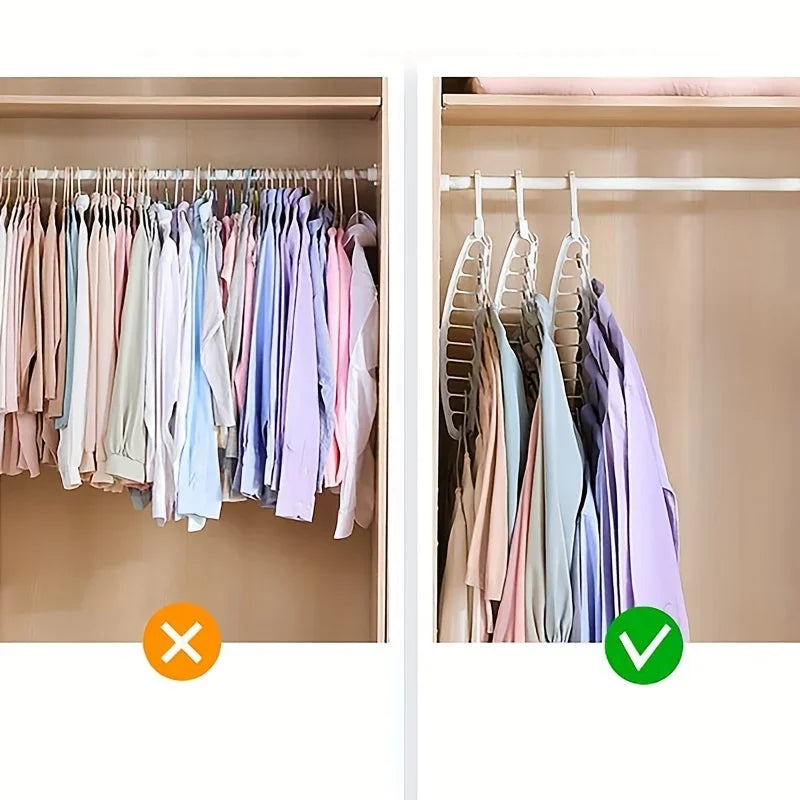 Premium Multi-Hole Clothes Hanger – Non-Slip Storage Rack & Space-Saving Wardrobe Organizer