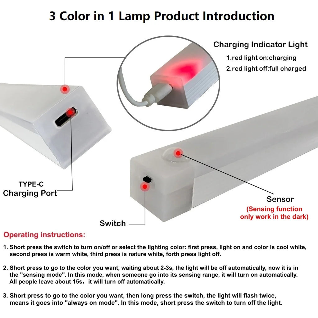 Sensor LED Bar Light – Smart Induction Night Light