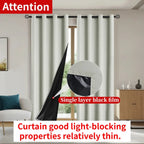 Solid Blackout Curtains with Grommets – Elegant Light-Blocking Drapes, Total Privacy & Comfort