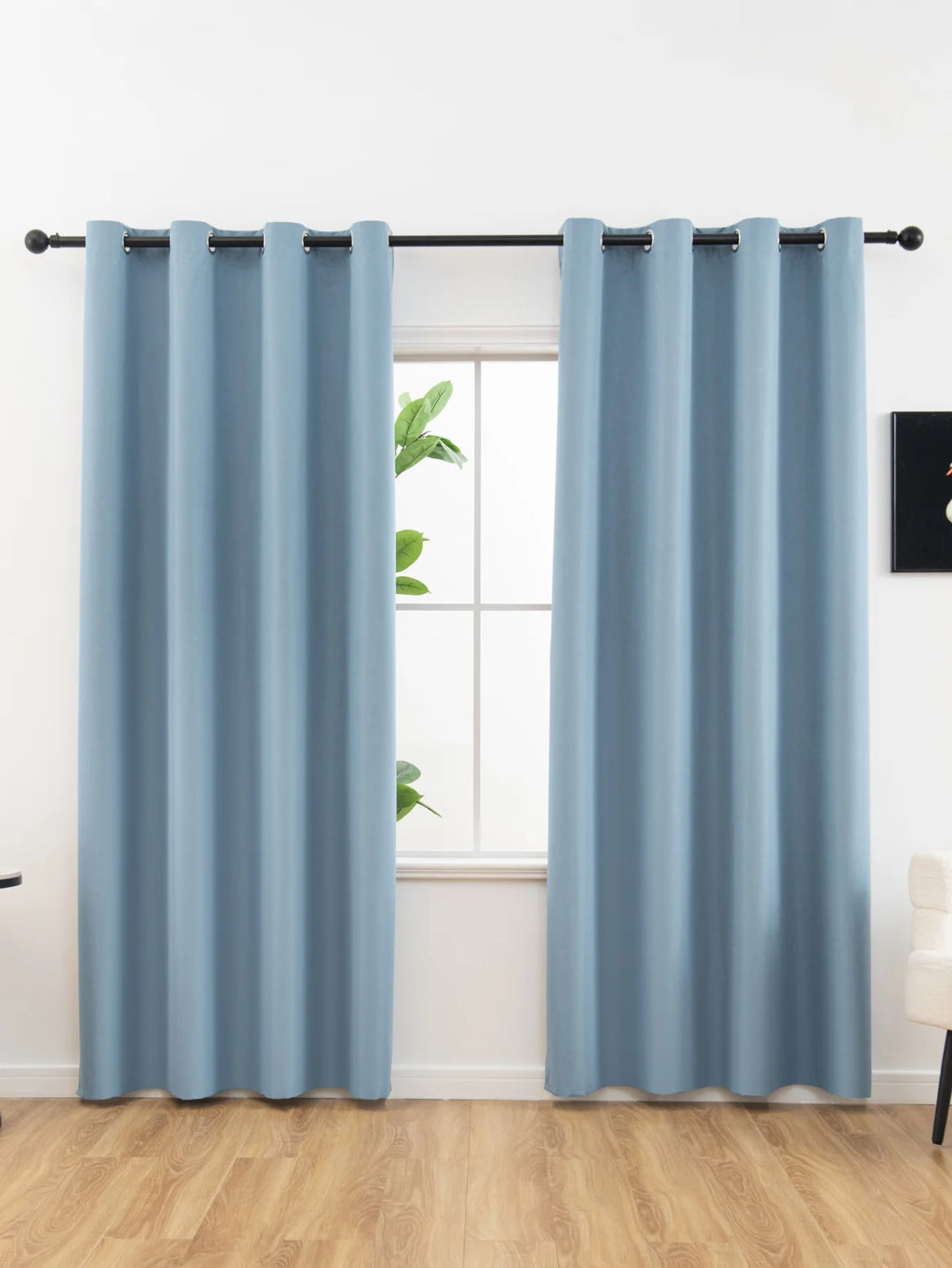 Solid Blackout Curtains with Grommets – Elegant Light-Blocking Drapes, Total Privacy & Comfort