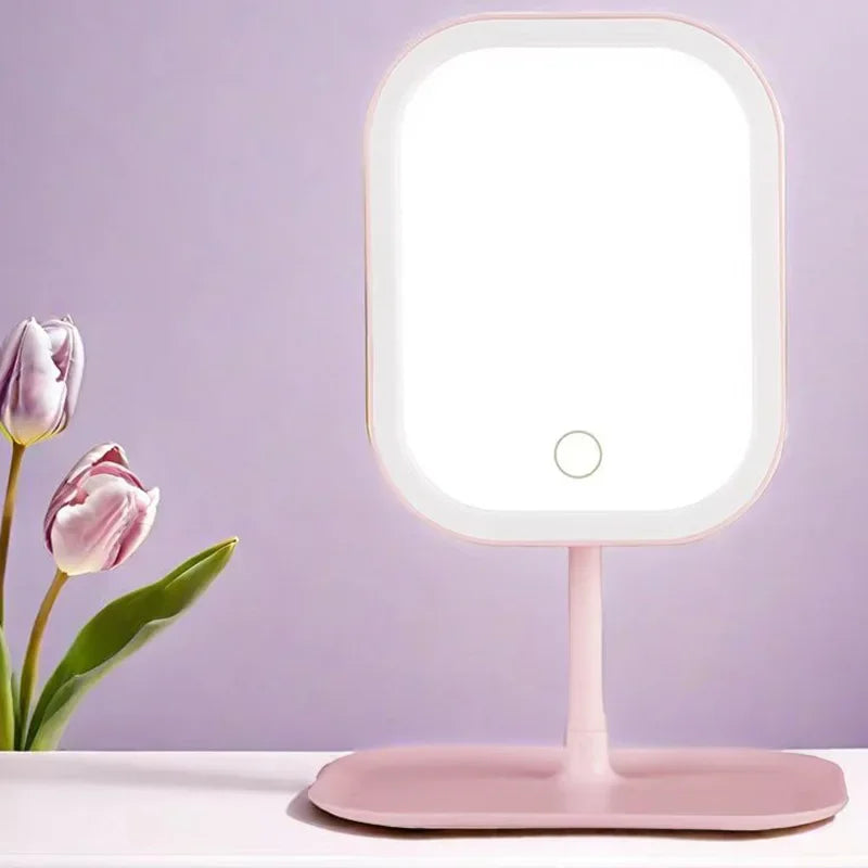LED Makeup Mirror – 3-Color Light Touch Mirror & Elegant Design
