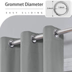 Solid Blackout Curtains with Grommets – Elegant Light-Blocking Drapes, Total Privacy & Comfort