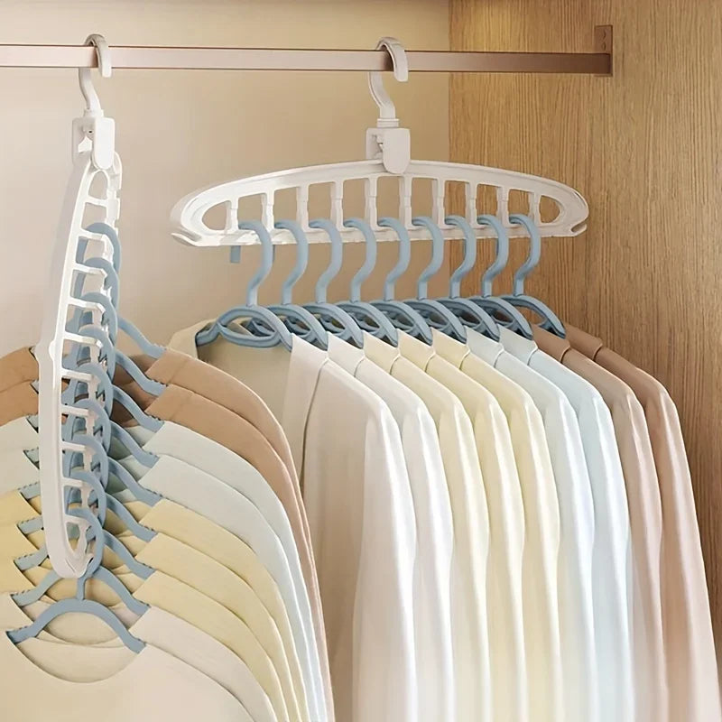 Premium Multi-Hole Clothes Hanger – Non-Slip Storage Rack & Space-Saving Wardrobe Organizer