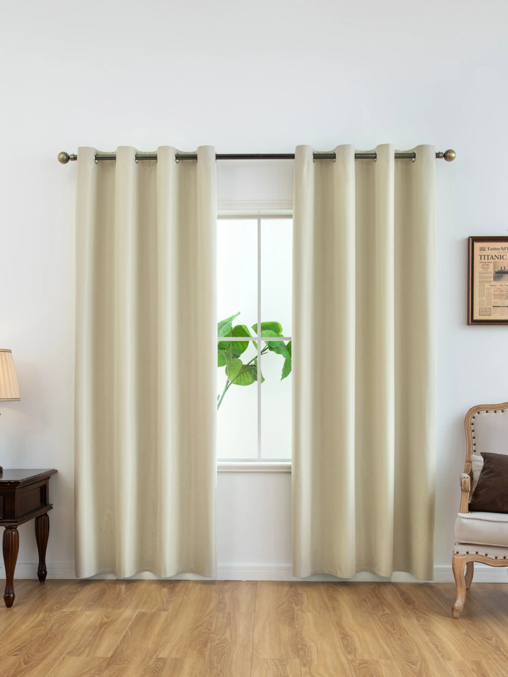 Solid Blackout Curtains with Grommets – Elegant Light-Blocking Drapes, Total Privacy & Comfort