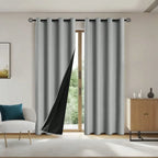 Solid Blackout Curtains with Grommets – Elegant Light-Blocking Drapes, Total Privacy & Comfort