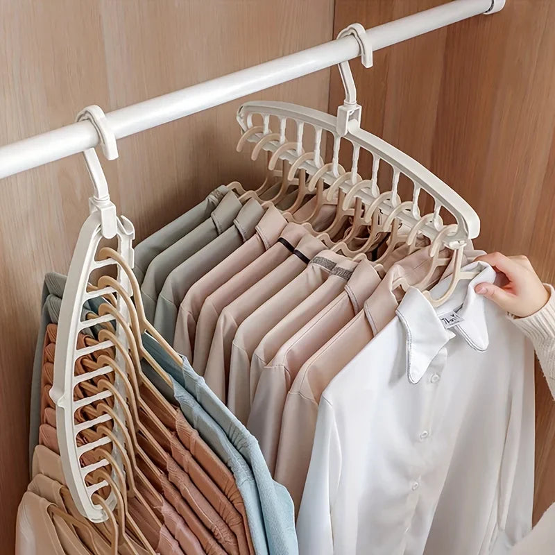 Premium Multi-Hole Clothes Hanger – Non-Slip Storage Rack & Space-Saving Wardrobe Organizer