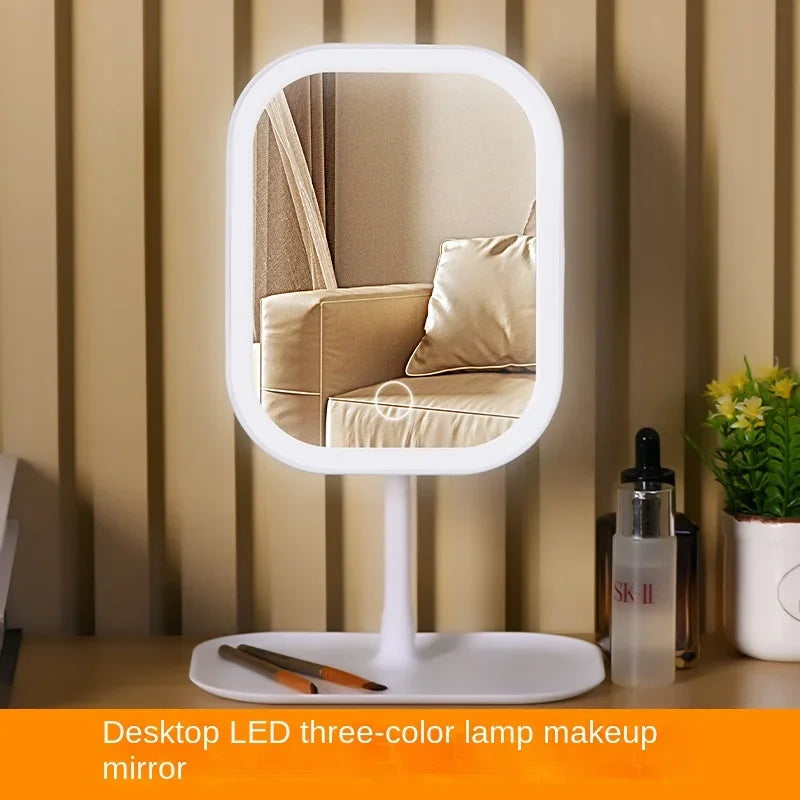 LED Makeup Mirror – 3-Color Light Touch Mirror & Elegant Design
