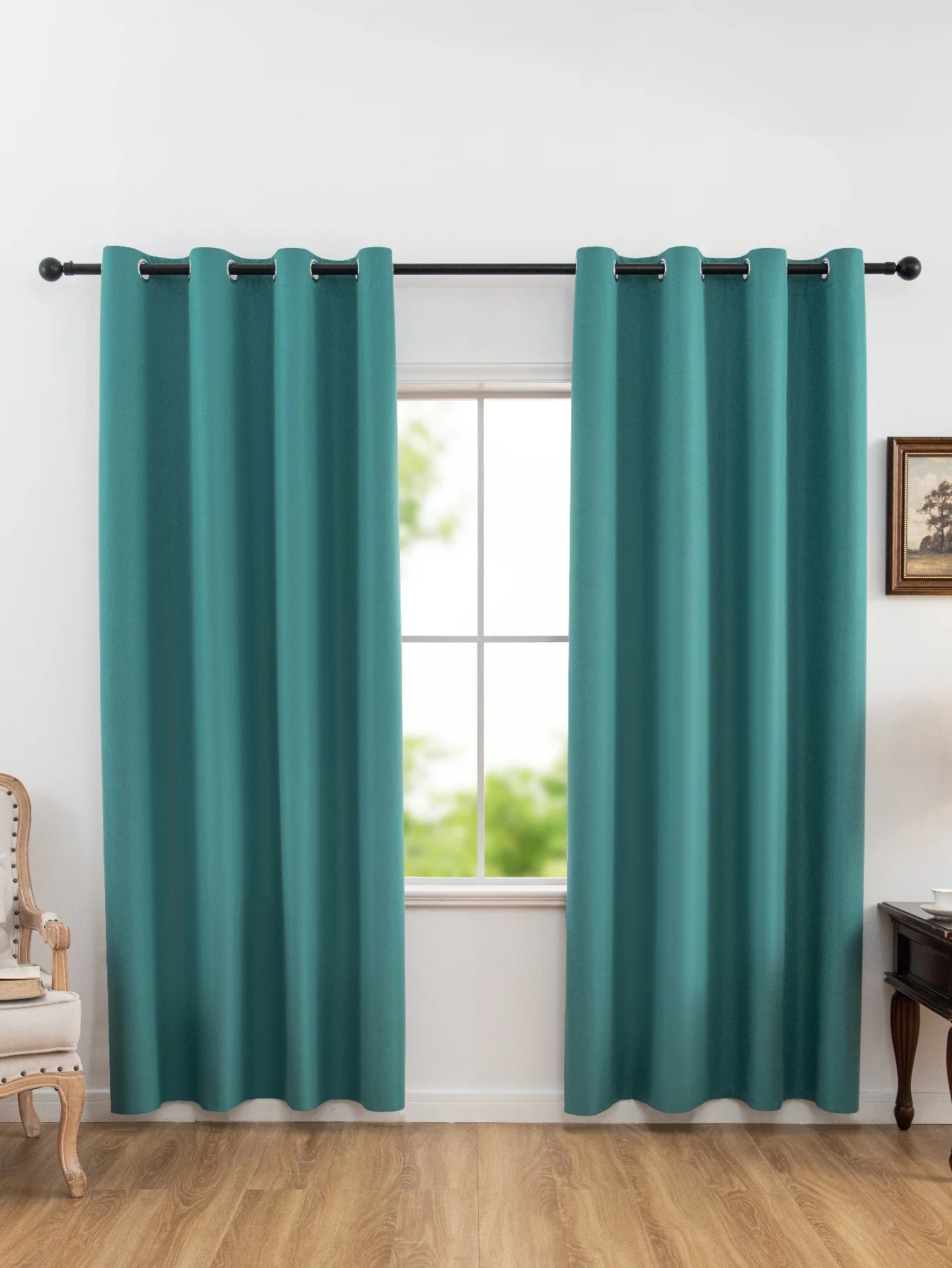Solid Blackout Curtains with Grommets – Elegant Light-Blocking Drapes, Total Privacy & Comfort