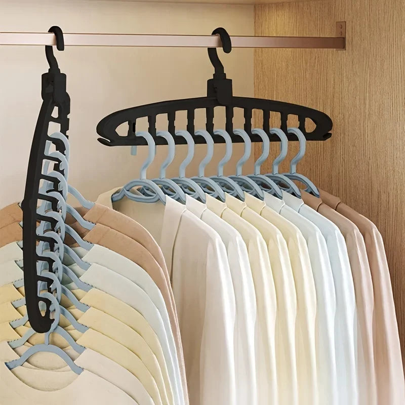 Premium Multi-Hole Clothes Hanger – Non-Slip Storage Rack & Space-Saving Wardrobe Organizer