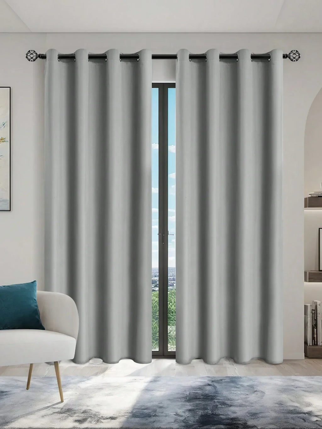 Solid Blackout Curtains with Grommets – Elegant Light-Blocking Drapes, Total Privacy & Comfort