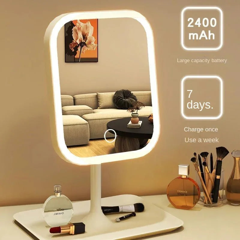 LED Makeup Mirror – 3-Color Light Touch Mirror & Elegant Design