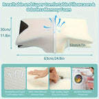 Ergonomic Cotton Pillow – Soft & Lightweight Comfort, Perfect for Side, Back & Stomach Sleepers