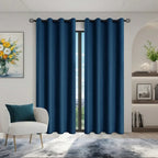 Solid Blackout Curtains with Grommets – Elegant Light-Blocking Drapes, Total Privacy & Comfort