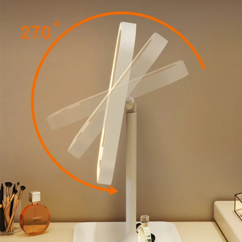 LED Makeup Mirror – 3-Color Light Touch Mirror & Elegant Design