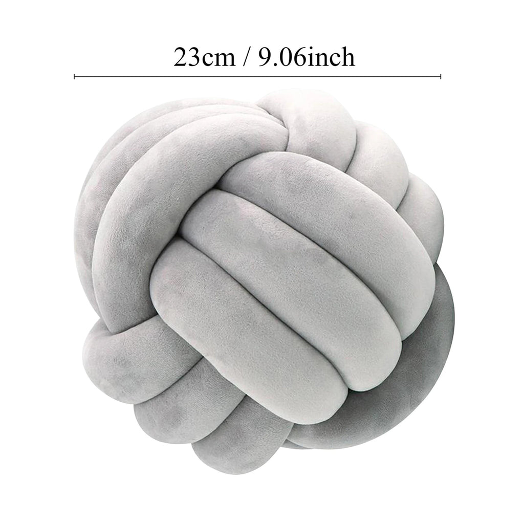 Striped Knot Pillow – Handmade Soft Poly-Cotton Comfort & Modern