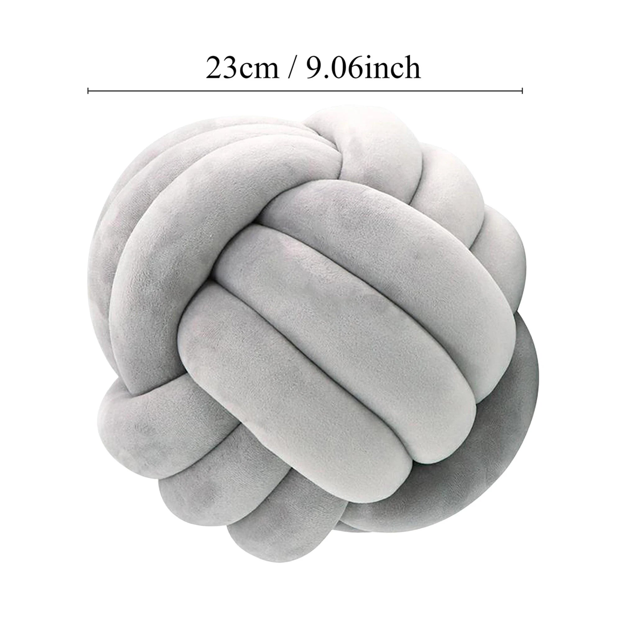 Striped Knot Pillow – Handmade Soft Poly-Cotton Comfort & Modern