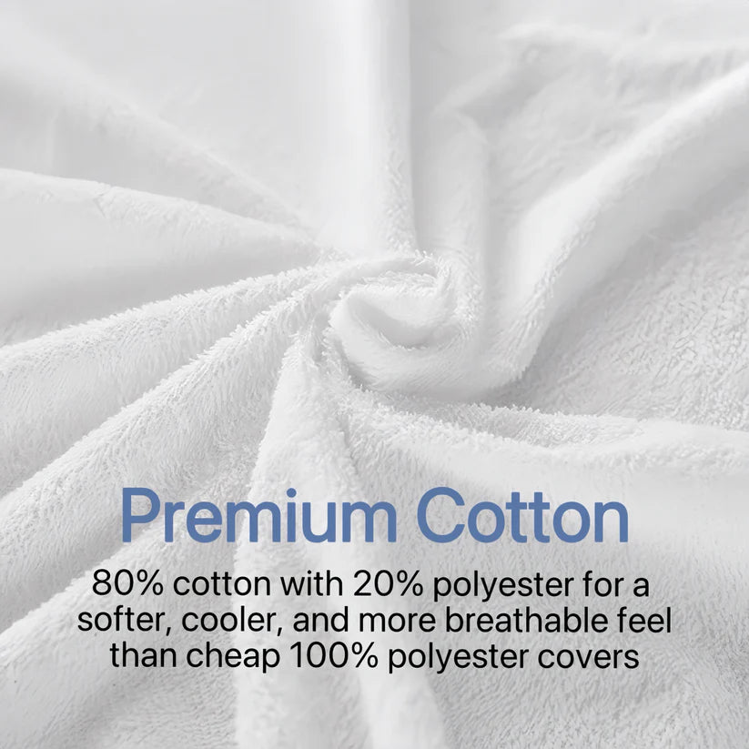 Premium Waterproof Mattress Protector – Soft Cotton Comfort, Total Mattress Protection