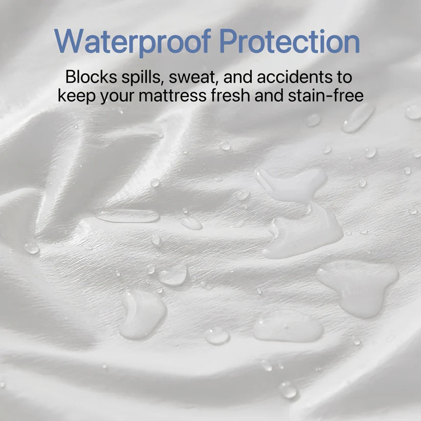 Premium Waterproof Mattress Protector – Soft Cotton Comfort, Total Mattress Protection