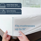Premium Waterproof Mattress Protector – Soft Cotton Comfort, Total Mattress Protection